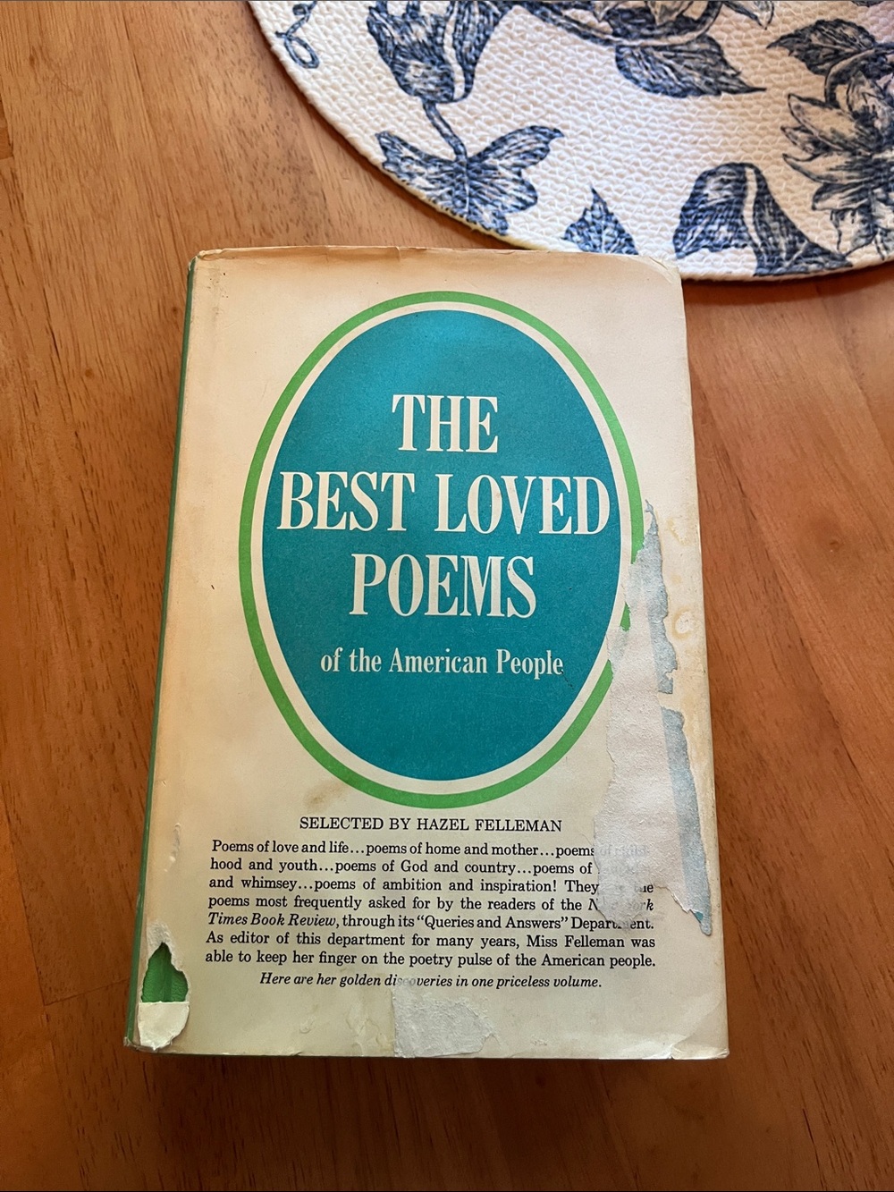 The Best Loved Poems of the American People - Teal & White Cover